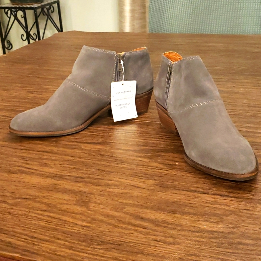 Lucky brand suede booties